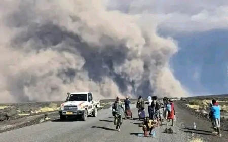 इथियोपिया में फटा ज्वालामुखी, 4300 किमी दूर दिल्ली पहुंचा 15 किमी ऊंचा राख का गुबार 