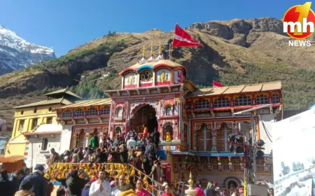 Uttarakhand : आज बंद होंगे बद्रीनाथ धाम के कपाट, दर्शन को उमड़ी श्रद्धालुओं की भारी भीड़...