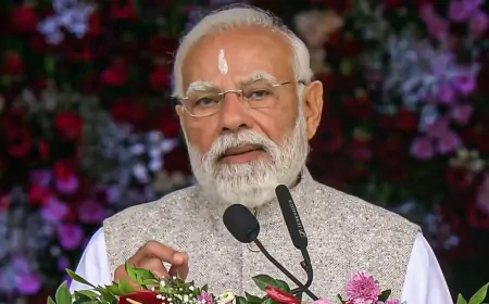 Haryana : कुरुक्षेत्र पहुंचे PM मोदी, ज्योतिसर में 'पांचजन्य' का किया उद्घाटन