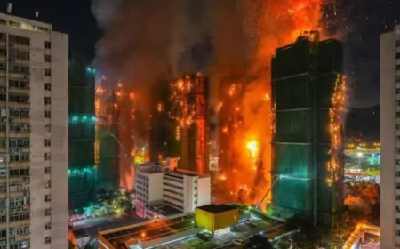 Hong Kong के Tai Po में भीषण आग: 55 लोगों की मौत, 300 से अधिक लापता