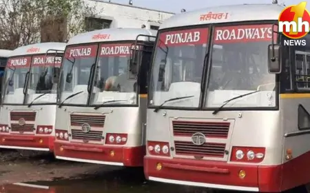 Punjab में रोडवेज कर्मचारियों ने किया चक्का जाम...