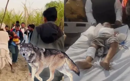 Uttar Pradesh : बहराइच में भेड़ियों का आतंक, पिछले 3 महीने में 9 लोगों को बनाया शिकार