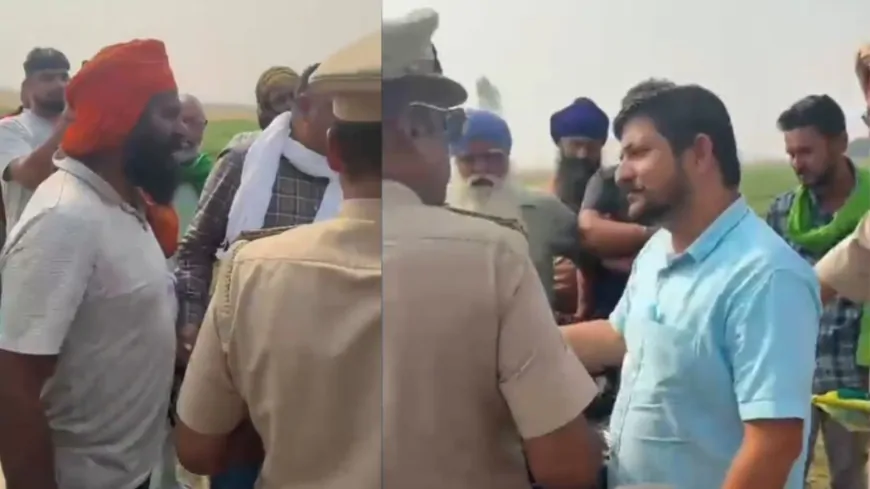 किसानों ने प्रशासन की टीम को बनाया बंधक, पराली जलाने पर किसानों को समझाने पहुंची थी टीम