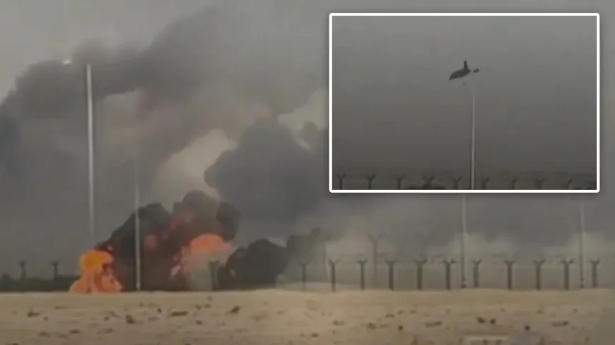 दुबई एयर शो में भीषण हादसा, तेजस फाइटर प्लेन हुआ क्रैश