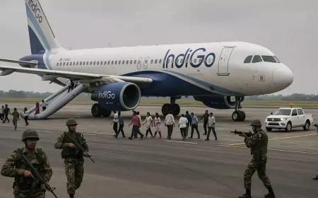कुवैत से हैदराबाद जा रही इंडिगो फ्लाइट को ‘ह्यूमन बम’ की धमकी, मुंबई में इमरजेंसी लैंडिंग