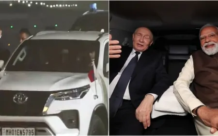 Putin India Visit: कौन सी है वो व्हाइट फॉर्च्यूनर, जिसमें PM मोदी संग बैठे रूस के राष्ट्रपति पुतिन
