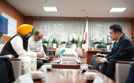 Punjab : CM मान ने यामाहा, होंडा और आइसन इंडस्ट्री के साथ बैठकों में रखा निवेश का प्रस्ताव