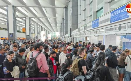 Indigo Crisis : 95% नेटवर्क कनेक्टिविटी बहाल, सिविल एविएशन मिनिस्ट्री ने यात्रियों को पूरा रिफंड लौटाने का दिया आदेश