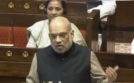 राज्यसभा में बोले अमित शाह -“वंदे मातरम् सिर्फ बंगाल नहीं, पूरे विश्व का जयघोष बना”