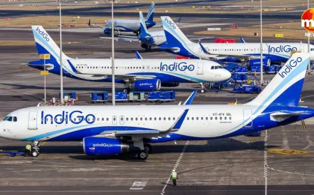 Indigo Crisis : इंडिगो संकट के बीच DGCA का बड़ा एक्शन, 4 फ्लाइट ऑपरेशन इंस्पेक्टर सस्पेंड