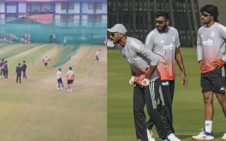 India Vs SA T20 : भारतीय बल्लेबाजों ने नेट पर बहाया पसीना, धर्मशाला में खेला जाएगा तीसरा मुकाबला 