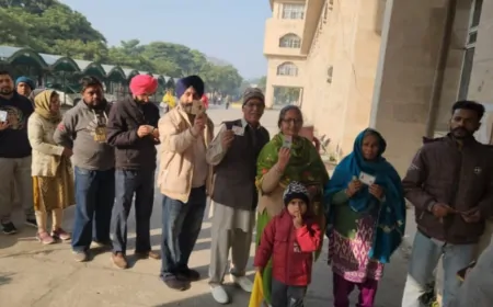 Punjab : पंजाब में पंचायत समिति और जिला परिषद चुनाव के लिए मतदान शुरू, 1.36 करोड़ से ज्यादा मतदाता डालेंगे वोट
