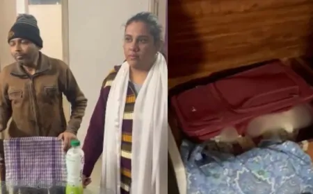 Uttar Pradesh : गाजियाबाद में किराए के विवाद में महिला की हत्या, सूटकेस में छुपाया  शव