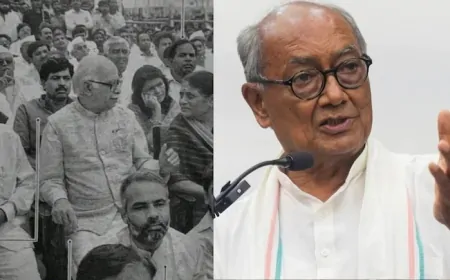 PM मोदी की पुरानी तस्वीर को दिग्विजय सिंह ने किया शेयर, कहा - “पहले CM, फिर PM, ये है संगठन की शक्ति”