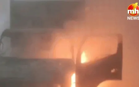 Haryana : अचानक ट्रक से उठने लगा धुआं, ड्राइवर ने कूदकर बचाई जान