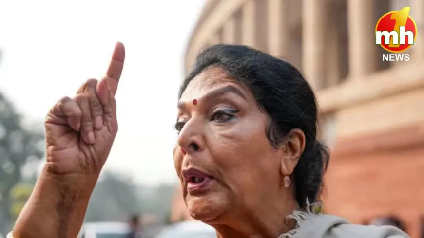 संसद परिसर में कुत्ता लाने पर घमासान, रेणुका चौधरी बोलीं - 'कोई नियम नहीं तोड़ा, कार्रवाई करनी है तो कर लें'