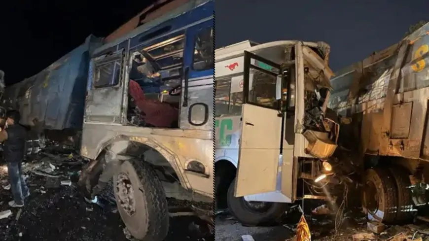 Punjab : अमृतसर में यात्रियों से भरी बस को ट्रक ने मारी टक्कर, 2 की मौत, कई घायल