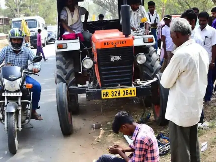 Haryana : कुरुक्षेत्र में दर्दनाक सड़क हादसा, ट्रैक्टर की टक्कर से 20 वर्षीय युवक की मौत