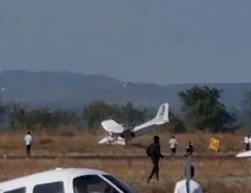Madhya Pradesh : बड़ा विमान हादसा होने से टला, लैंडिंग के दौरान हुआ ब्रेक फेल