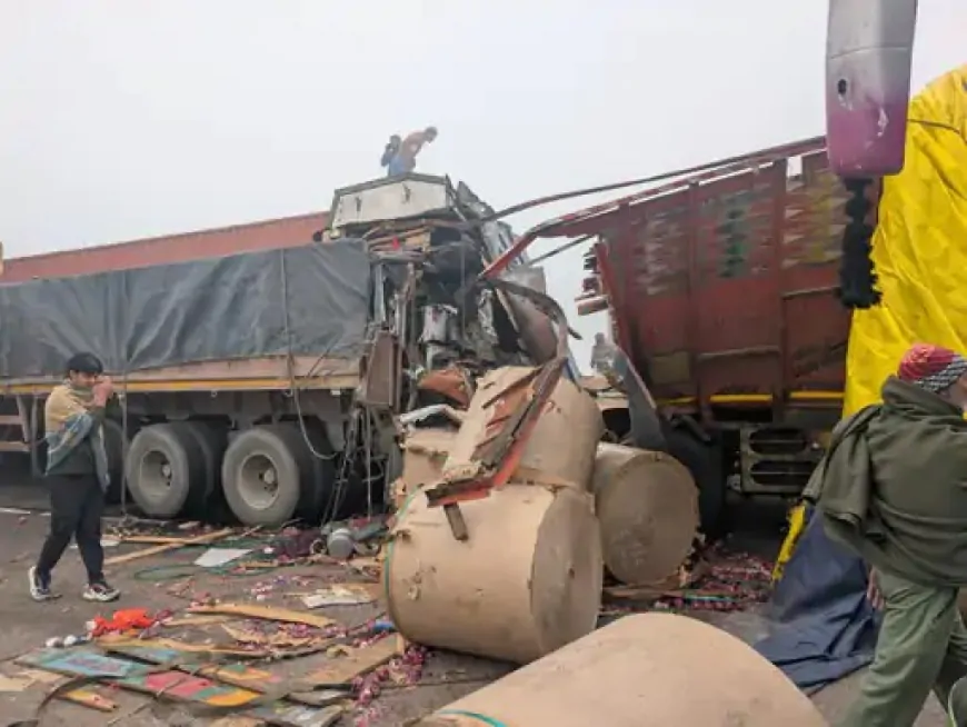 Haryana : ‘हादसों का रविवार’, 50 से ज्यादा वाहन आपस में टकराए