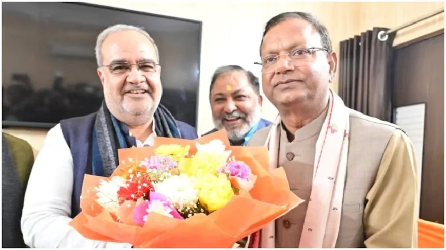 UP News : पंकज चौधरी चुने गए भाजपा प्रदेश अध्यक्ष, कई दिग्गज नेता रहे कार्यक्रम में मौजूद