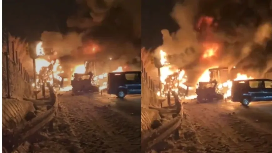 जापान में सड़क हादसा, 50 से ज्यादा गाडियां टकराई, आग लगने से एक की मौत