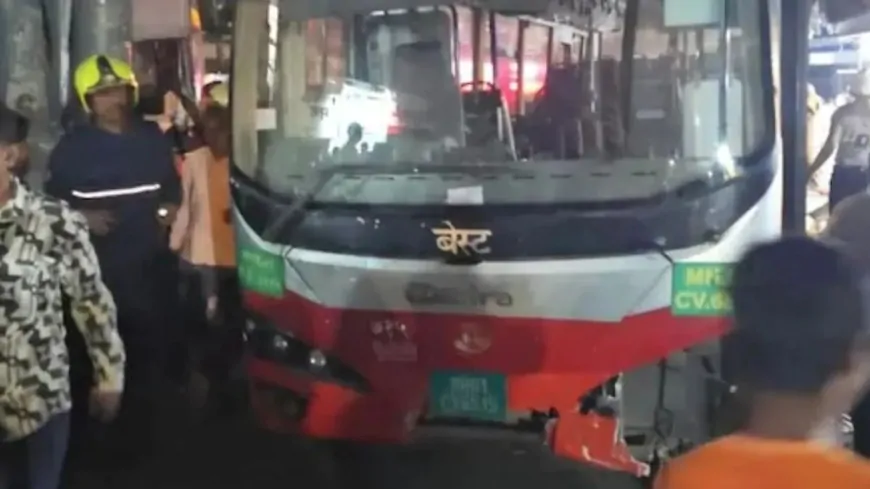 Mumbai में बस ने 13 लोगों को मारी टक्कर, 4 की मौत, कई घायल