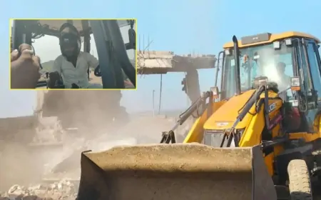 Rajasthan : चौमूं हिंसा के बाद प्रशासन का सख्त एक्शन, अवैध निर्माण पर चला बुलडोजर