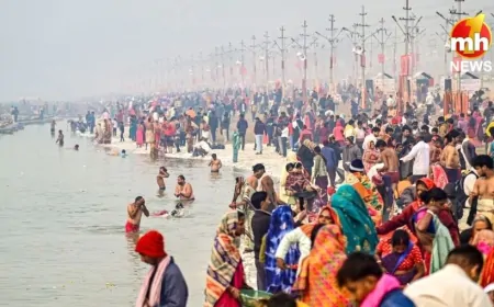 UP News : माघ मेला 2026 में पंचकोसी परिक्रमा का शुभारंभ, कई साधु-संतों ने निभाई सनातन परंपरा