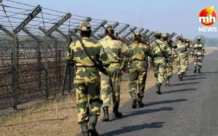 भारत-बांग्लादेश सीमा पर BSF का हाई अलर्ट, चिकन नेक में की 12 फीट की स्मार्ट फेंसिंग