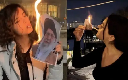 आखिर क्यों खामेनेई की तस्वीर जलाकर सिगरेट सुलगा रही लड़कियां ?