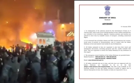 भारतीयों को ईरान छोड़ने का आदेश,  एडवाइजरी से लेकर हेल्पलाइन नंबर हुए जारी