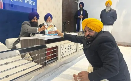 Punjab : श्री अकाल तख्त साहिब के सामने पेश हुए CM मान, स्पष्टीकरण के बारे में खुद दी जानकारी