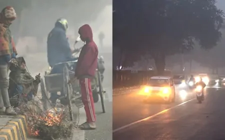 दिल्ली-एनसीआर में कड़ाके की ठंड और घना कोहरा, AQI गंभीर होने पर फिर GRAP-3 लागू