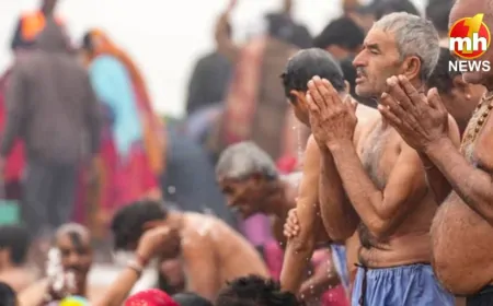 UP News : मौनी अमावस्या पर प्रयागराज माघ मेले में श्रद्धालुओं ने किया ‘महास्नान’