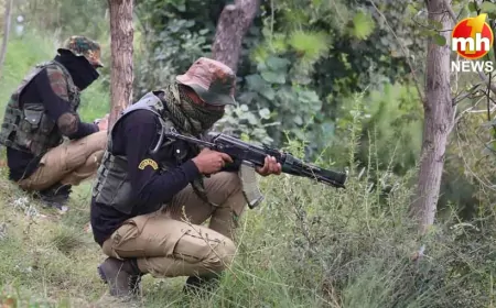 J&K : किश्तवाड़ में आतंकियों और सुरक्षाबलों के बीच जबरदस्त मुठभेड़, ड्रोन और हेलीकॉप्टर से निगरानी सख्त