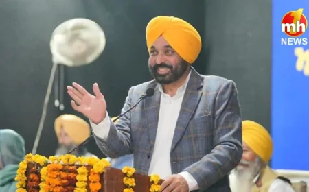 Punjab : अमृतसर दौरे पर CM मान, ग्रामीण लिंक सड़क निर्माण कार्यों का किया उद्घाटन…