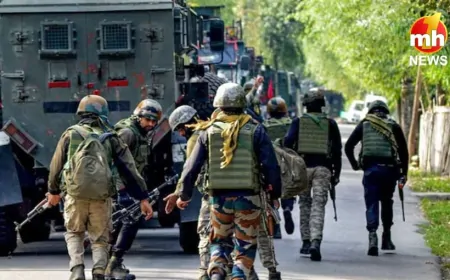 J&K : सुरक्षाबलों और आतंकियों के बीच मुठभेड़ में एक जवान ने दिया बलिदान, 8 हुए थे घायल…
