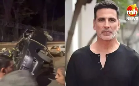 अक्षय कुमार के काफिले का एक्सीडेंट, बाल-बाल बचे बॉलीवुड के खिलाड़ी कुमार, ड्राइवर के खिलाफ दर्ज FIR….