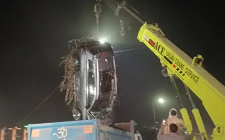 UP News : इंजीनियर की मौत के तीन दिन बाद पानी से निकाली गई कार, 5 दिन में SIT सौंपेगी रिपोर्ट