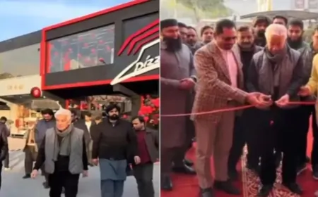 फीता ही नहीं, पाकिस्तान की नाक भी कटी, रक्षा मंत्री ने किया फर्जी ‘पिज्जा हट’ का उद्घाटन