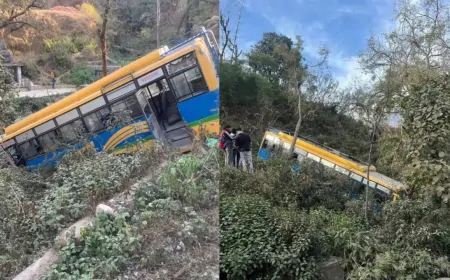Himachal Pradesh : चंबा में टला बड़ा सड़क हादसा, खाई में गिरते-गिरते बची बस