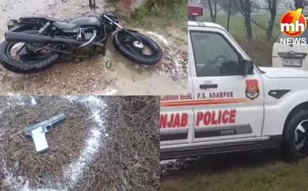 Punjab : जालंधर देहात में पुलिस और बदमाशों के बीच मुठभेड़, एक की बाजू में लगी गोली