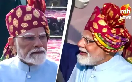 PM मोदी की पगड़ी ने एक बार फिर खींचा लोगों का ध्यान, बंधेज के जरिए दिया विविधता का संदेश…
