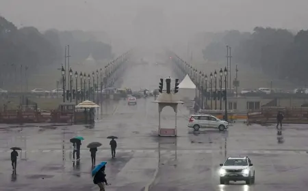 Delhi-NCR में मौसम ने बदली करवट, तेज बारिश और आंधी से गिरा तापमान, फिर बारिश का अलर्ट