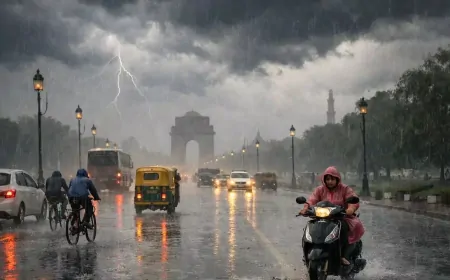 लौट रही ठंड, 4 राज्यों में बारिश का अलर्ट, बिजली गिरने की चेतावनी, दिल्ली-यूपी में बदलेगा मौसम