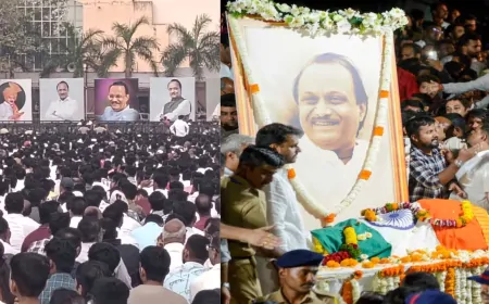 Maharashtra : “अजित दादा अमर रहें” के नारे और राजकीय सम्मान के साथ हुआ उपमुख्यमंत्री का अंतिम संस्कार