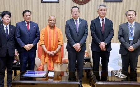 UP News : CM योगी से मिले जापानी प्रतिनिधिमंडल, ग्रीन हाइड्रोजन और रणनीतिक साझेदारी को मजबूत करने पर बनी सहमति