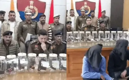 Haryana : अवैध हथियार सप्लाई करने वाले नेटवर्क का पर्दाफाश, भारी मात्रा में पिस्टल सहित दो आरोपी गिरफ्तार