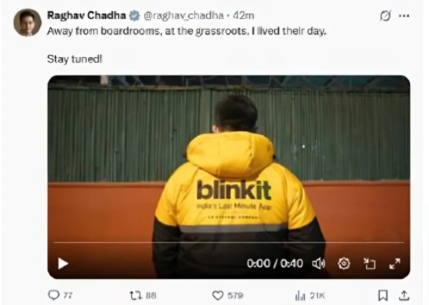 जब एक दिन के लिए सांसद राघव चड्ढा बने डिलीवरी बॉय…ठंड में लोगों के घर पहुंचाया सामान